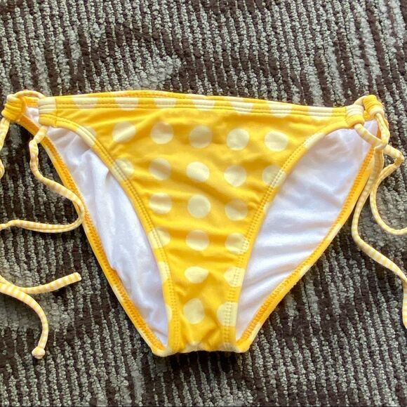 Roxy Yellow Polka Dot Bikini Bottom - Picture 6 of 8